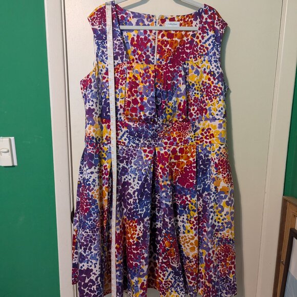 Calvin Klein multi color dress size 20 - Picture 6 of 9